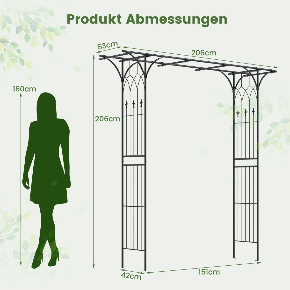 Sodo arka 205 x 52 x 206 cm 2
