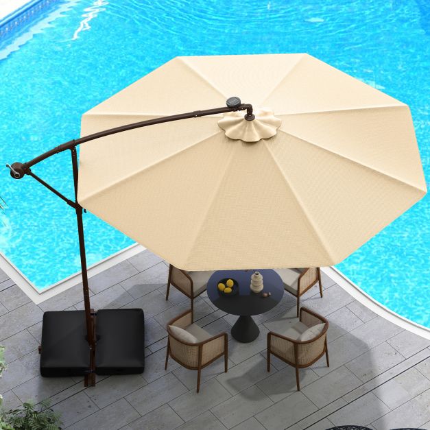 Šoninis pakabinamas skėtis 300 cm 2
