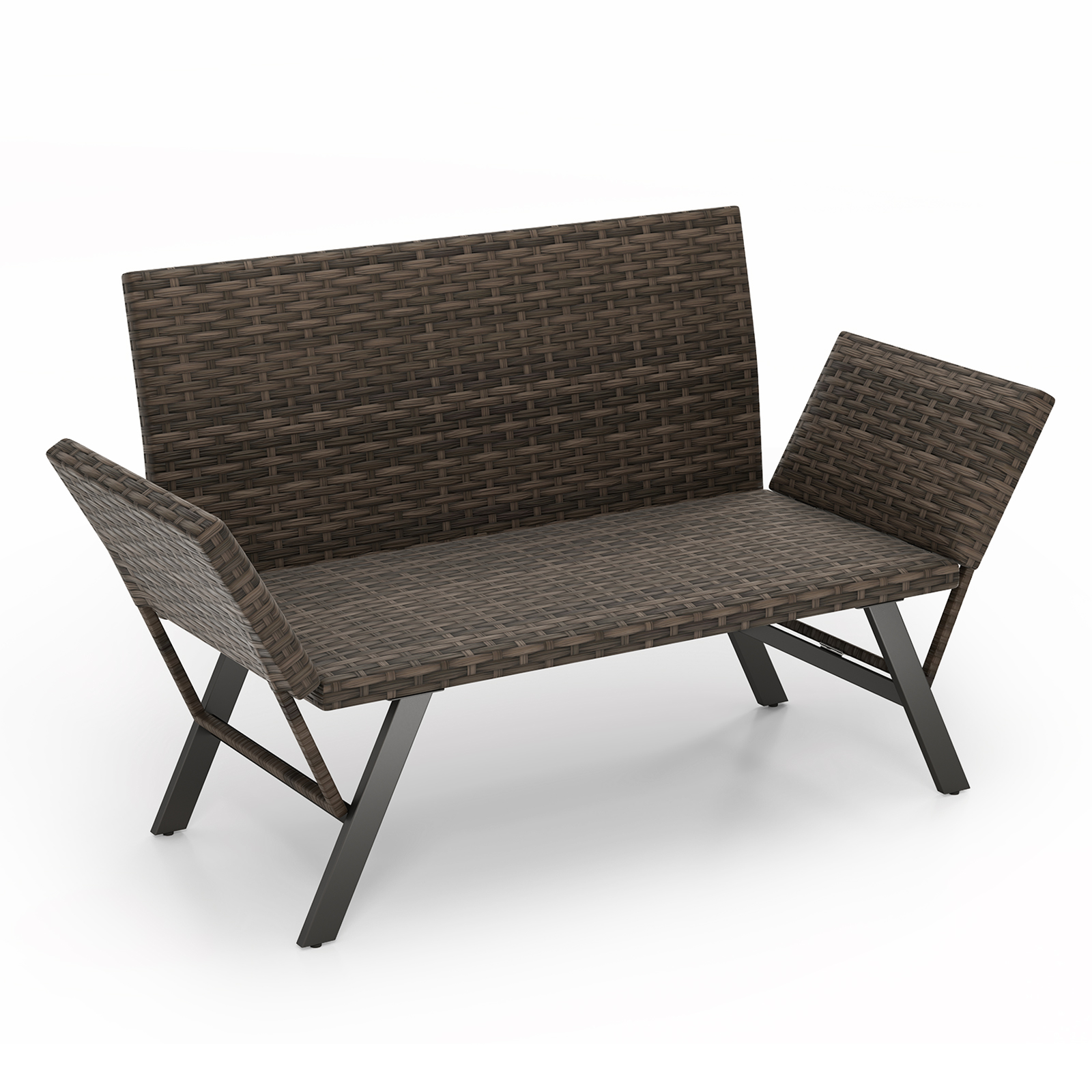 Lauko sofa pilka 2 vietų 3