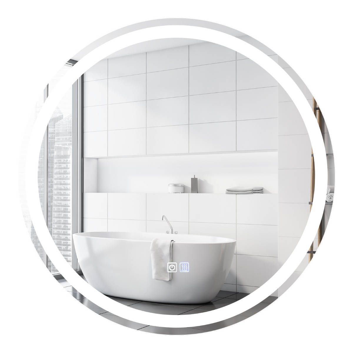 LED vonios veidrodis 60 cm