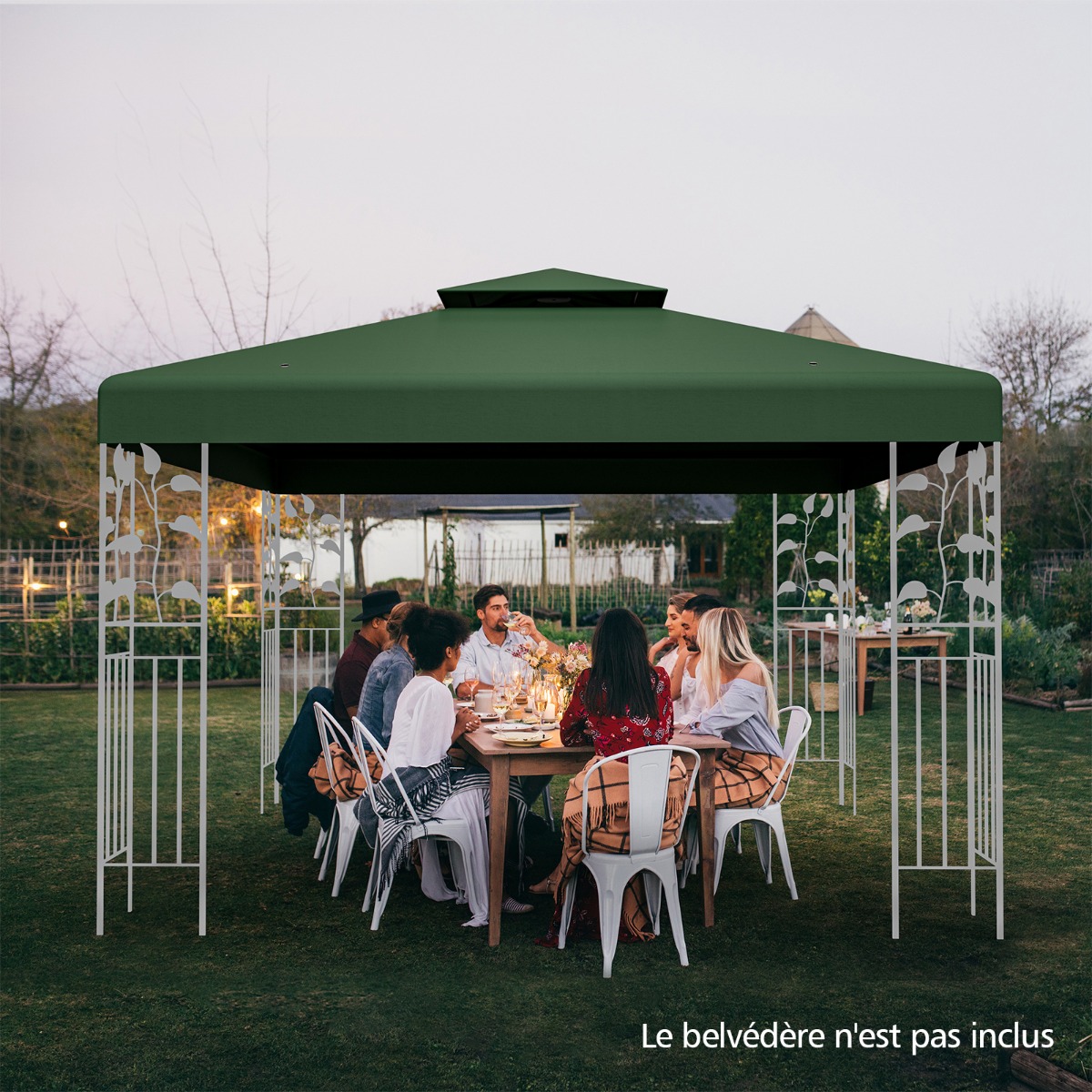 Paviljono stogo uždangalas 300 x 300 cm 3