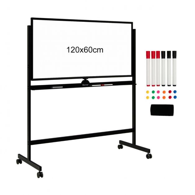 Dvipusė magnetinė mobilioji lenta 120 x 60 cm