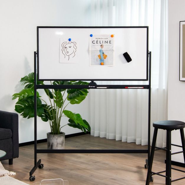 Dvipusė magnetinė mobilioji lenta 120 x 60 cm