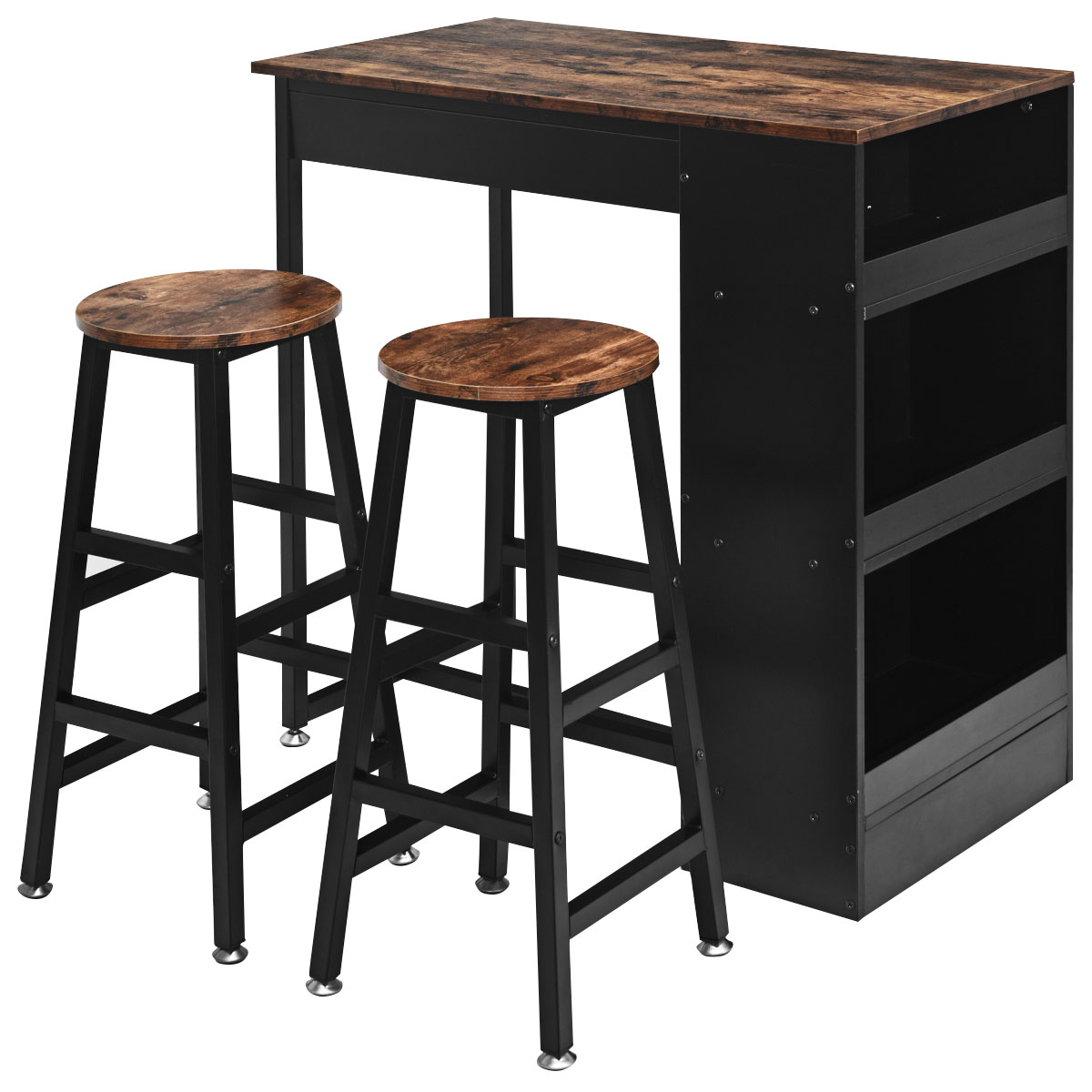 Baro stalo rinkinys 91.5 x 49 x 91.5 cm 3 vnt.