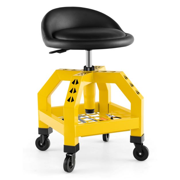 Mechaniko kėdutė juoda/geltona/raudona 3