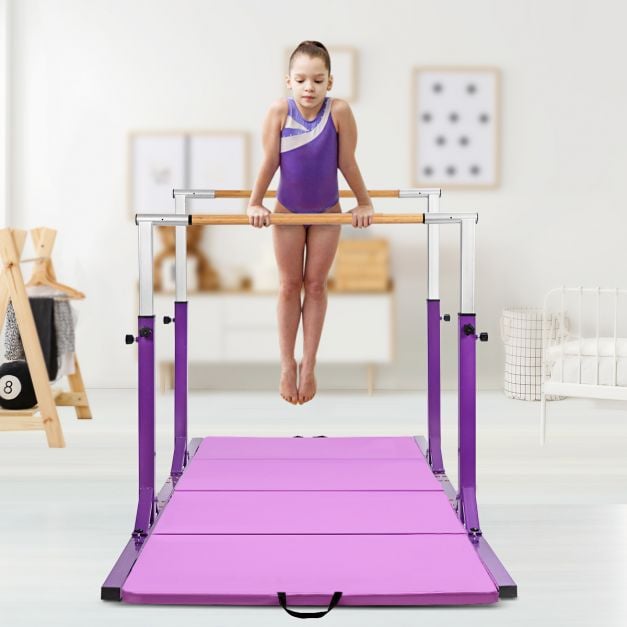 Gimnastikos lygiagretės violetinės