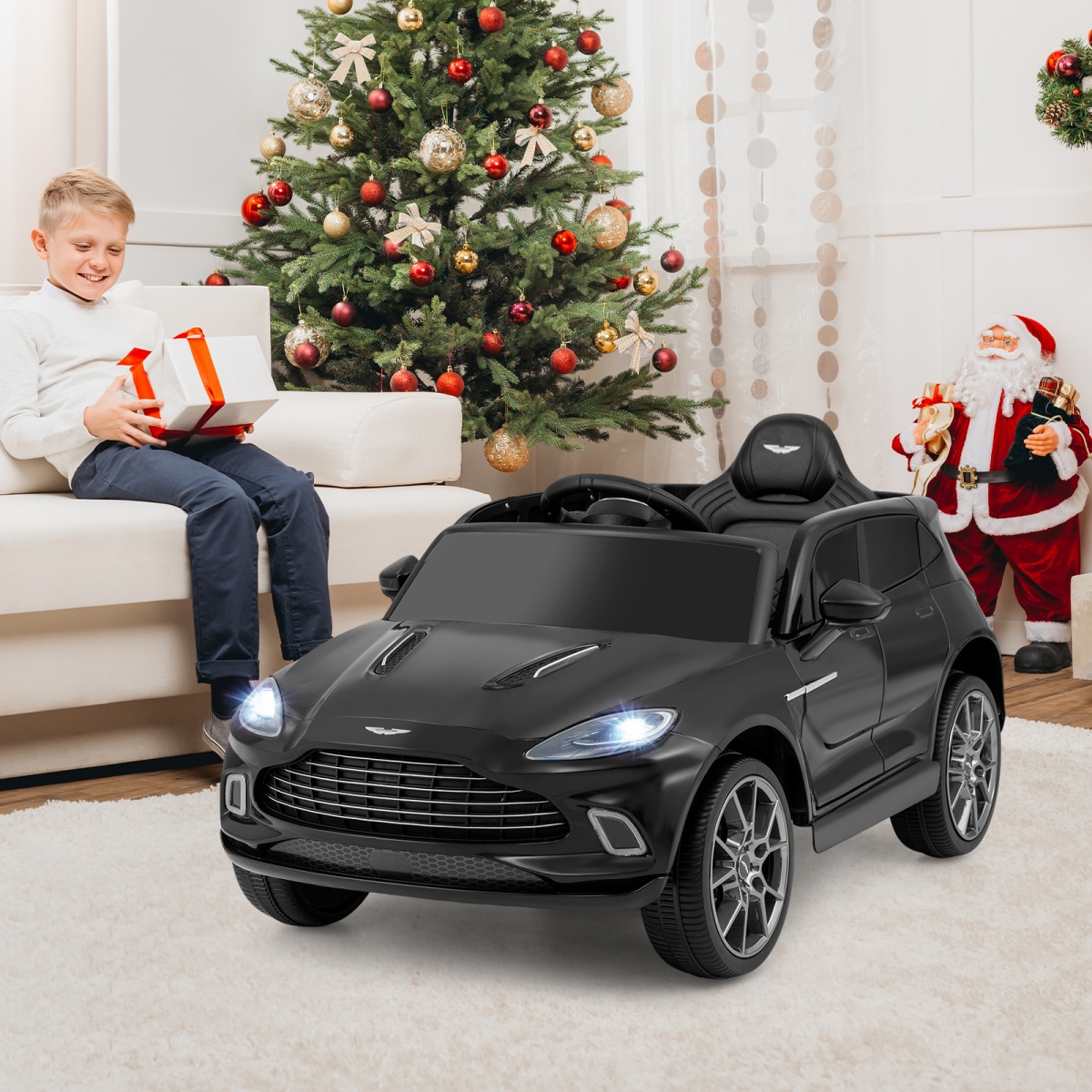 Elektrinis vaikų automobilis juodas 3
