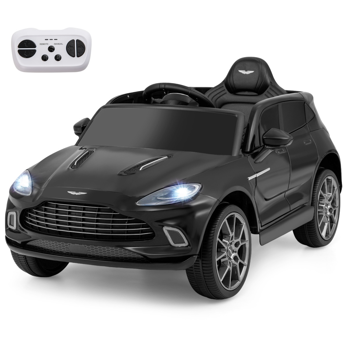 Elektrinis vaikų automobilis juodas