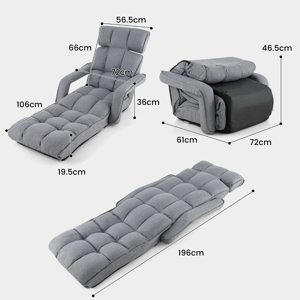 Sofa-lova pilka 3