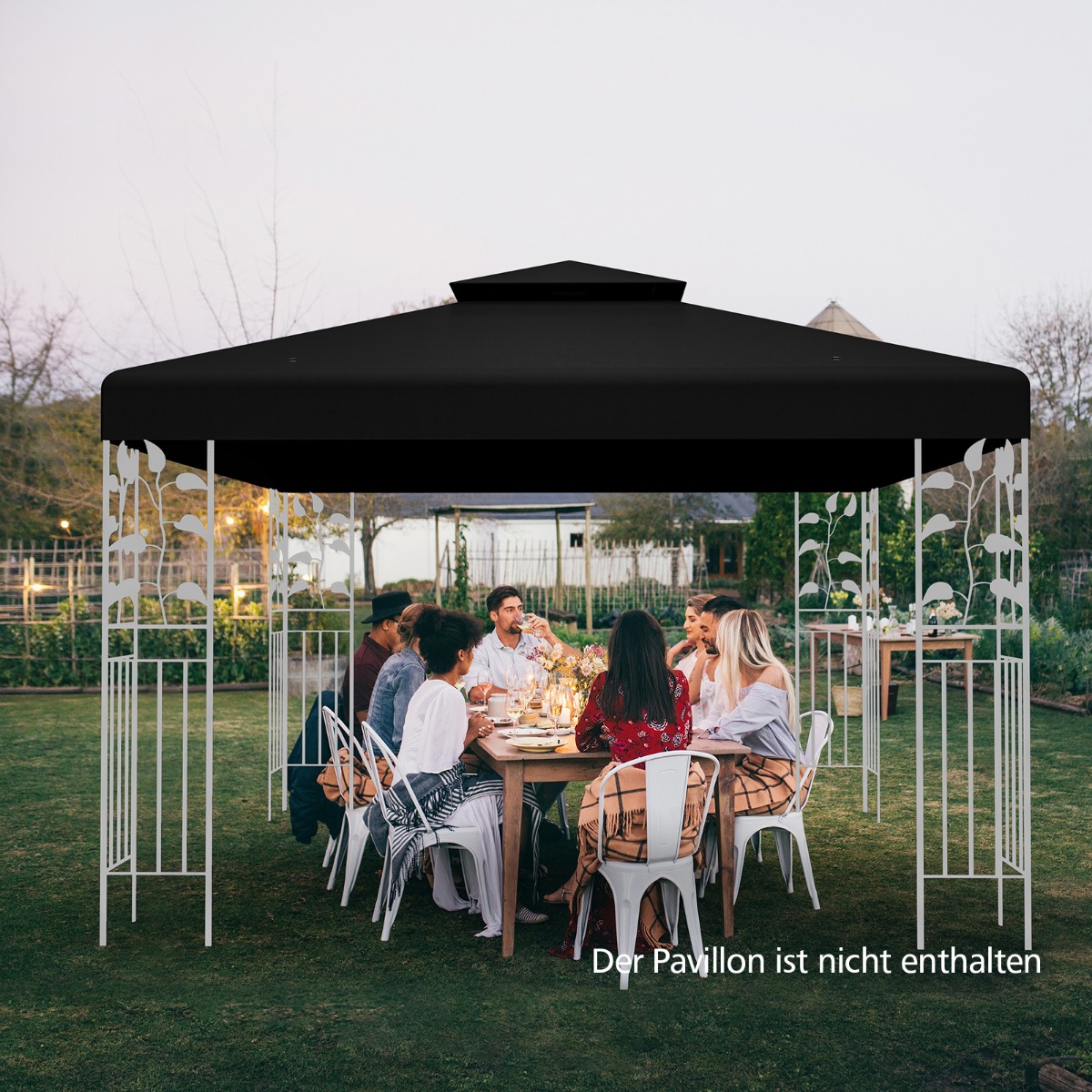 Paviljono stogas 3 x 3 m 2