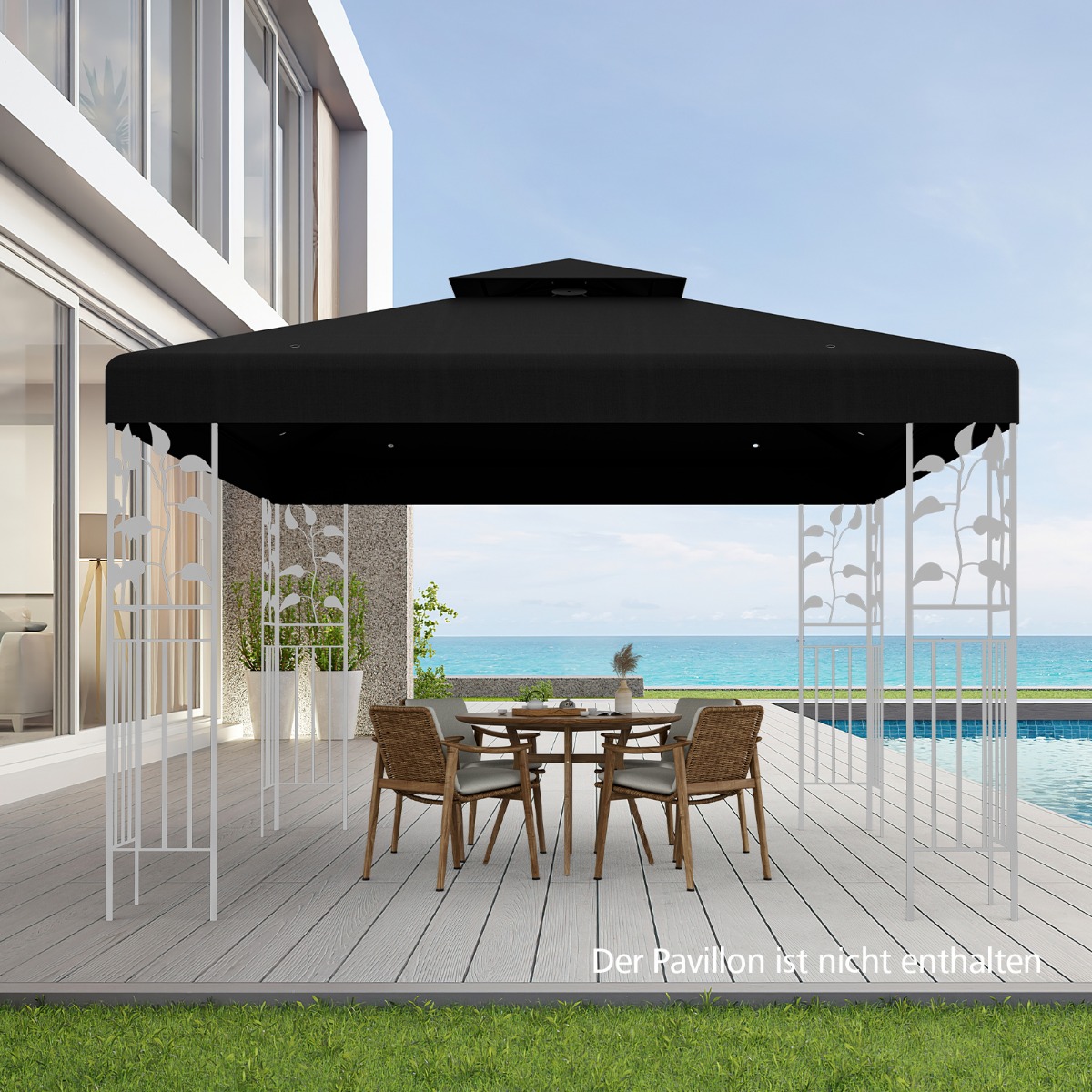 Paviljono stogas 3 x 3 m 3