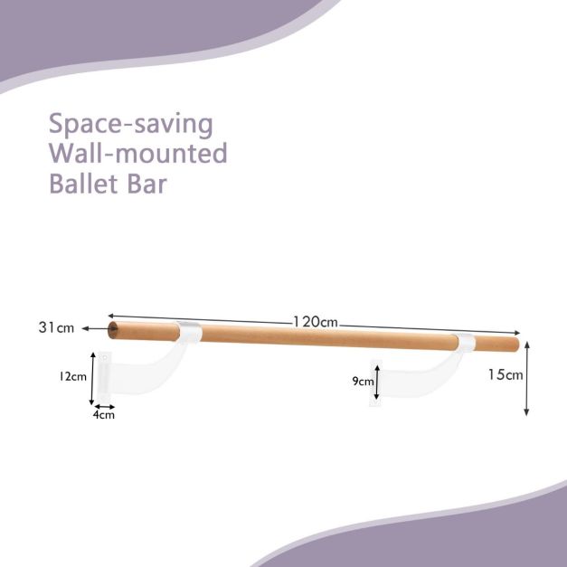 Sieninis baletinis baras 120 cm 3
