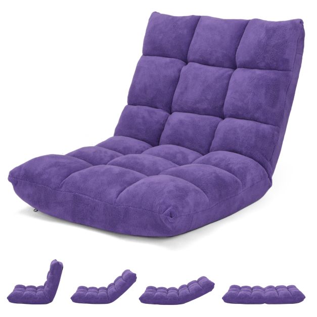 Grindinė kėdė violetinė 3