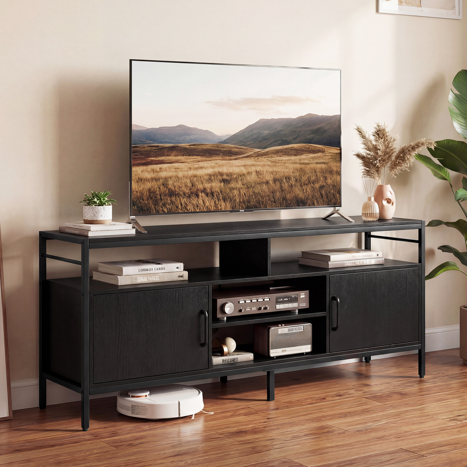 TV spintelė juoda