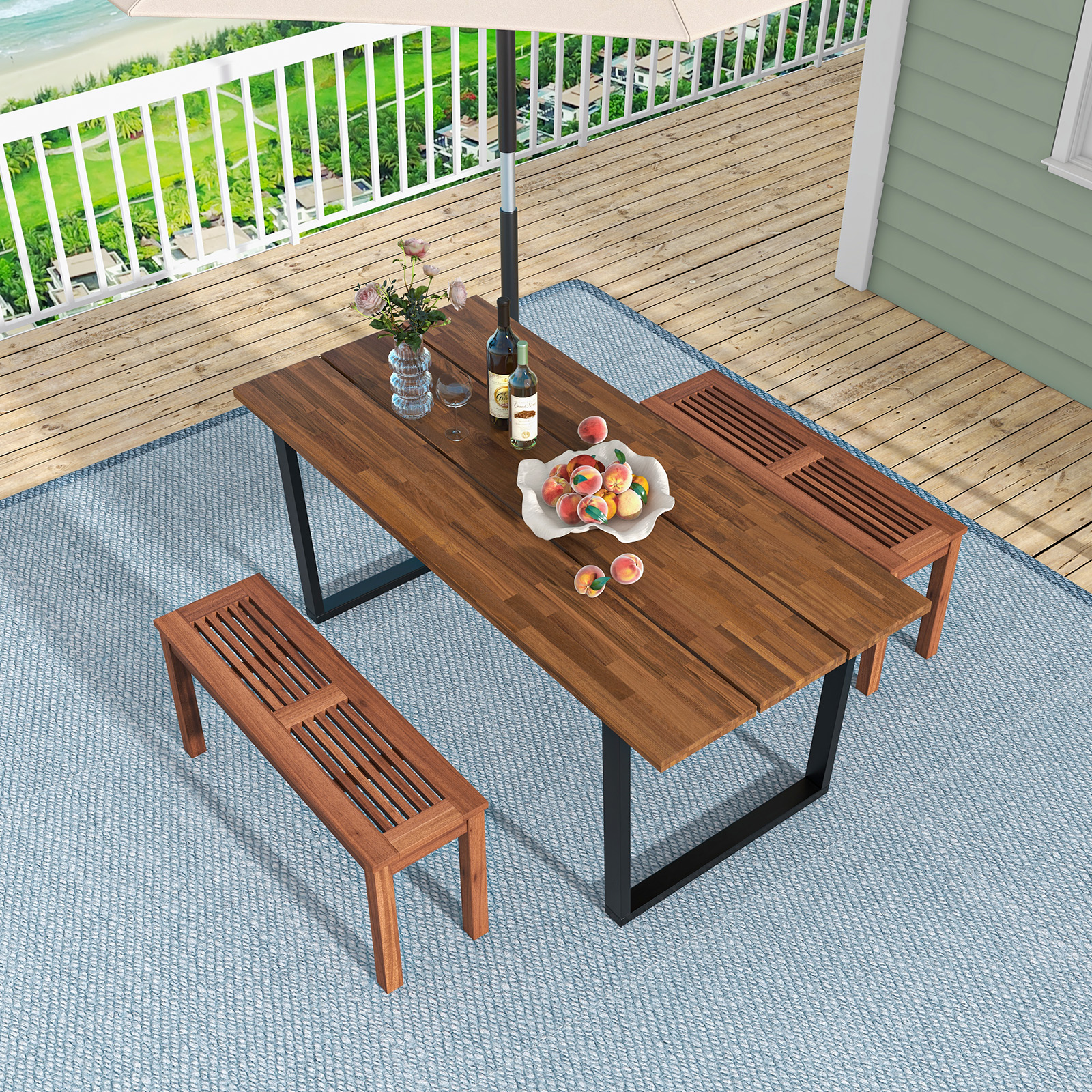 Lauko suolas 100.3 x 30.5 x 47.0 cm