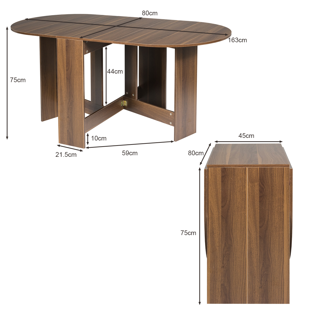 Valgomojo stalas 163 x 80 x 75 cm 3