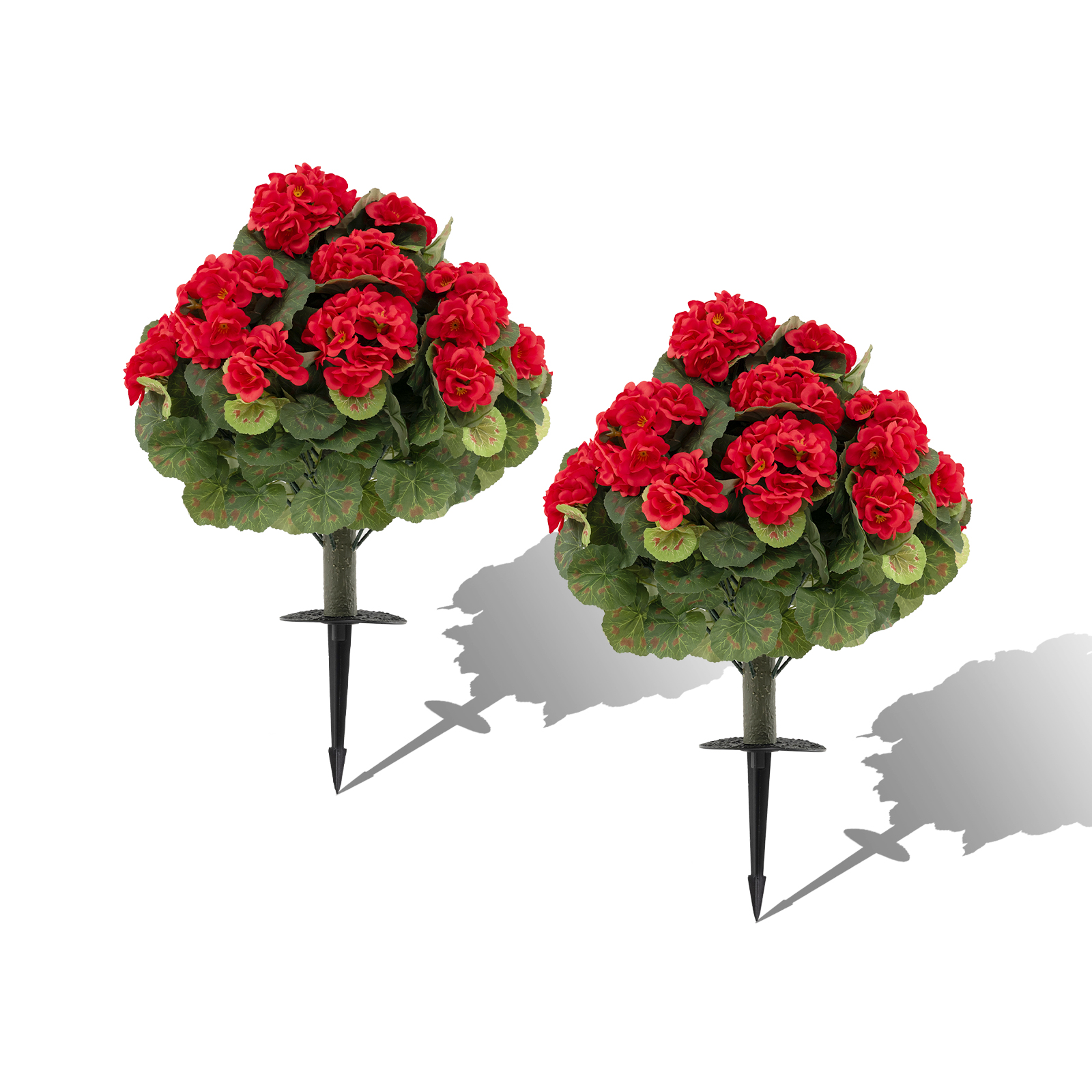 Dirbtinės pelargonijos 57 x 33 cm 2 vnt.