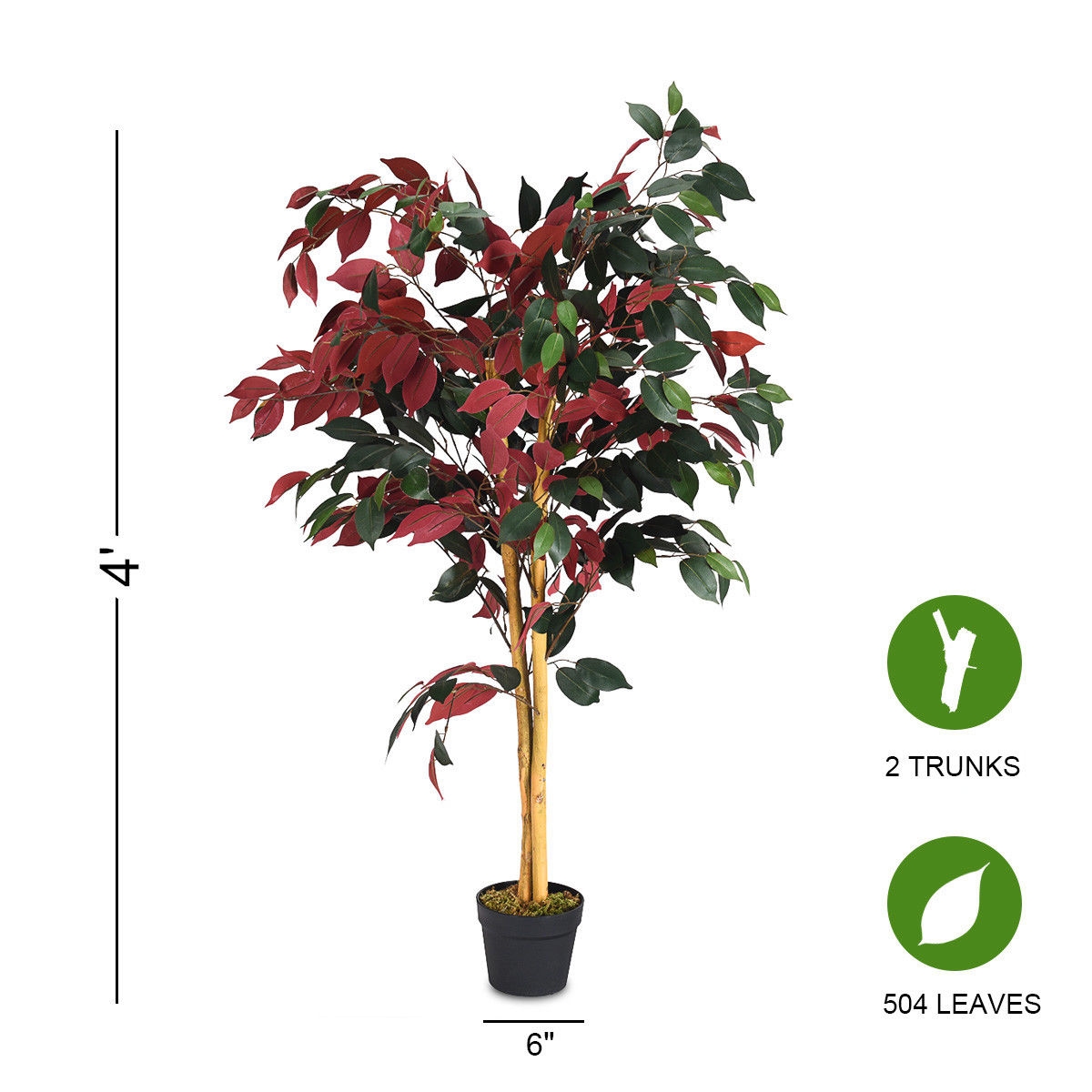 Dirbtinis fikusas 121.9 cm 3