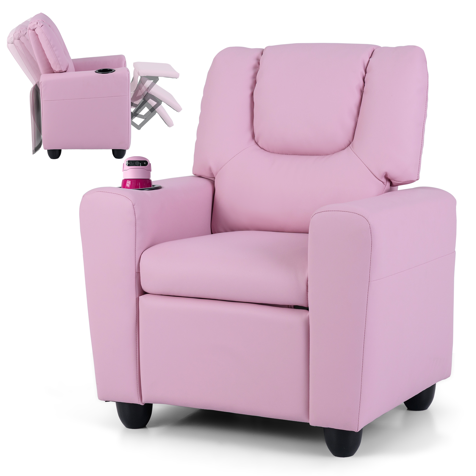 Vaikų atlošiama kėdė Rožinė