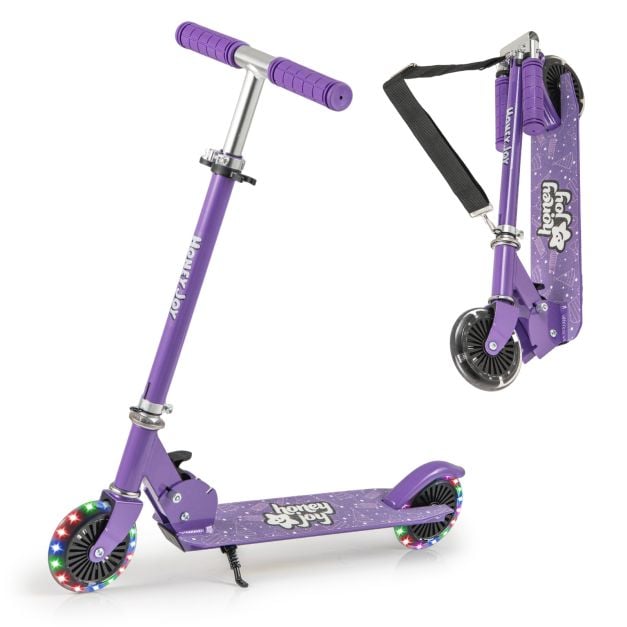 Vaikų paspirtukas violetinis