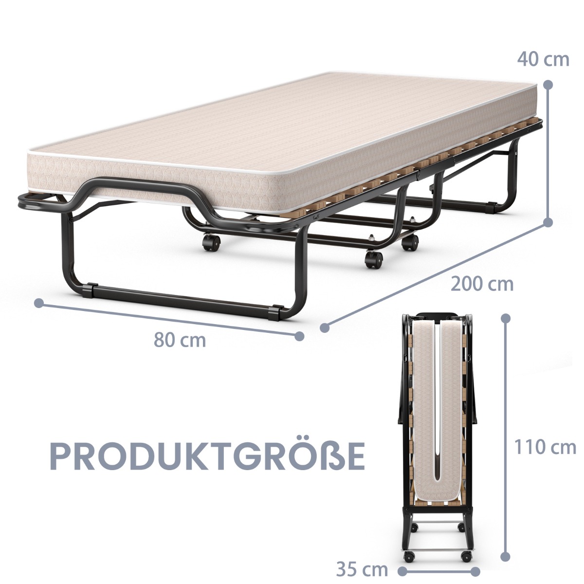 Sulankstoma lova 200 x 80 cm 3