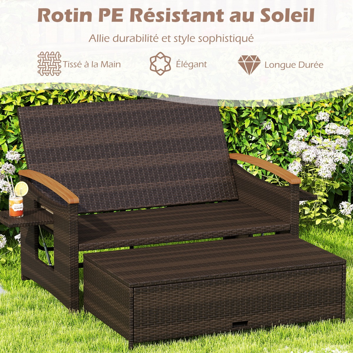 Sofa ir pufas balta 3