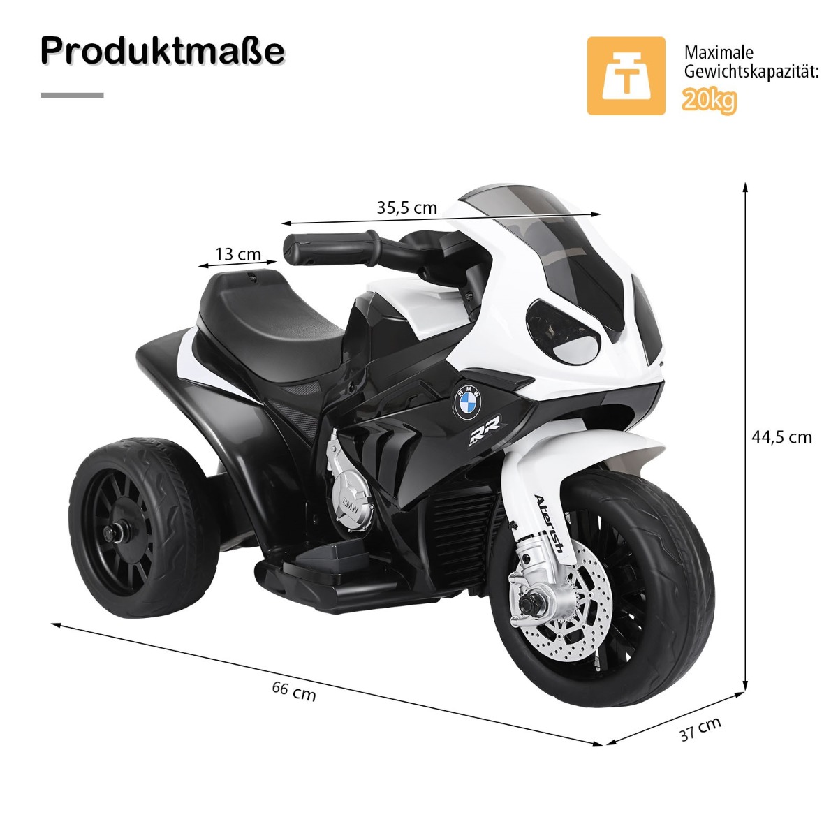 Motociklas 66 x 37 x 44.5 cm 3