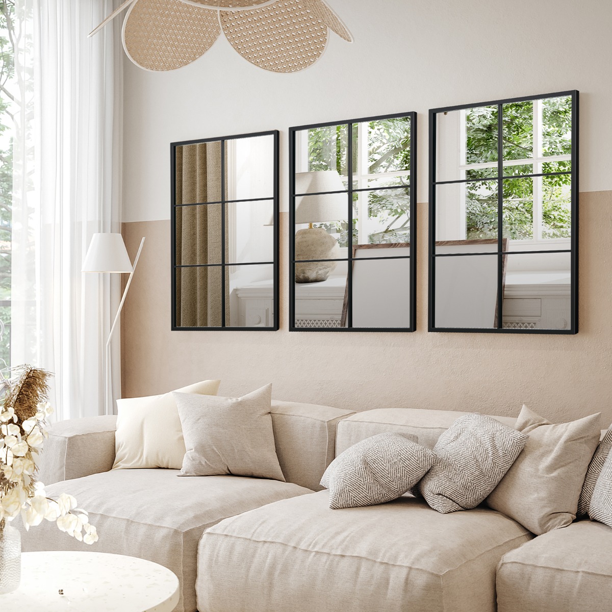 Sieninis veidrodis 70 x 100 cm 3