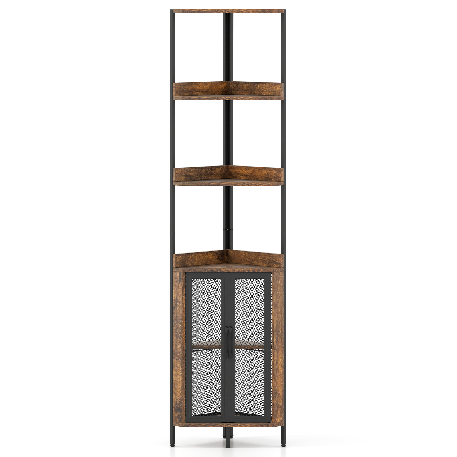 6 pakopų kampinė lentyna 170 cm
