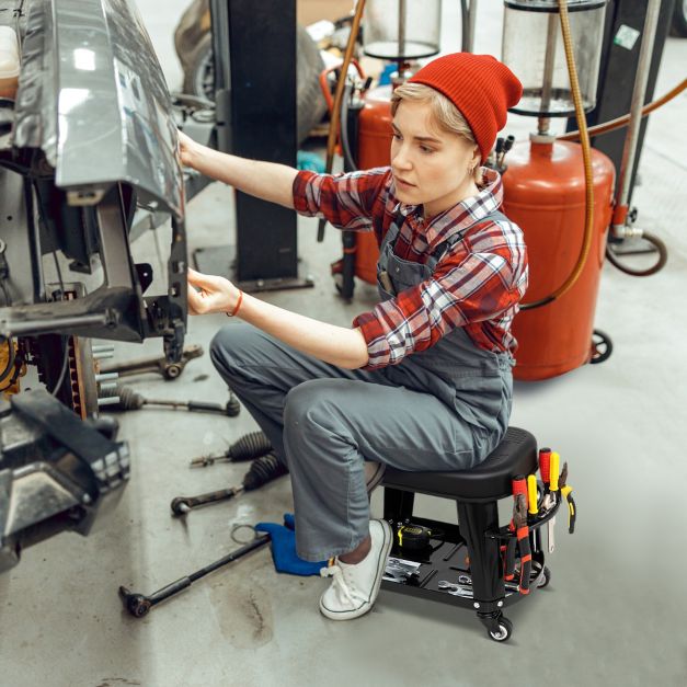 Mechaniko kėdutė Juoda 2
