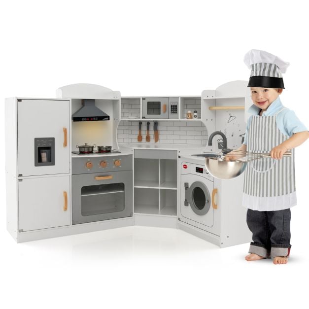Kampinė virtuvėlė Balta 3