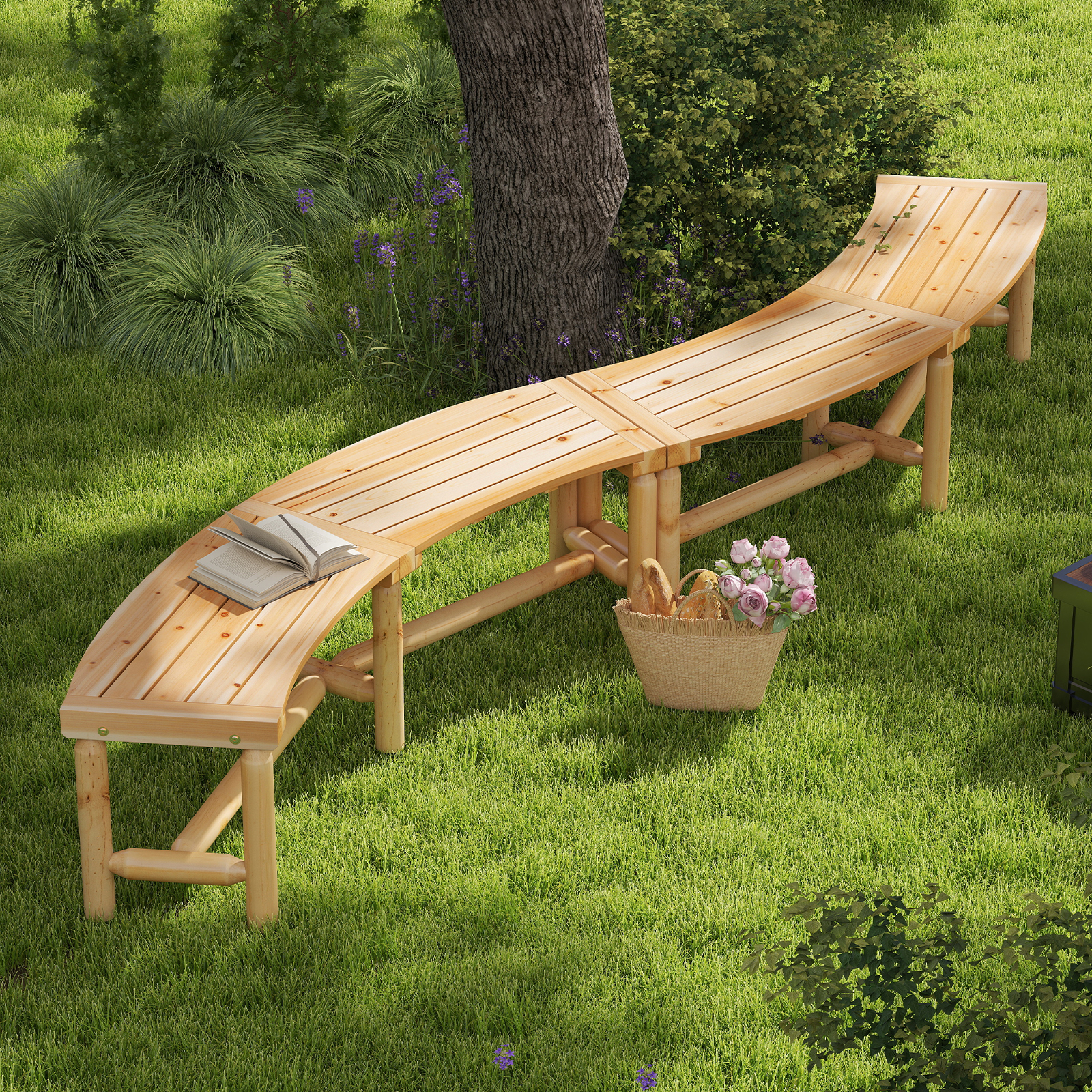 Lauko suolas 170 x 58 x 45 cm 2