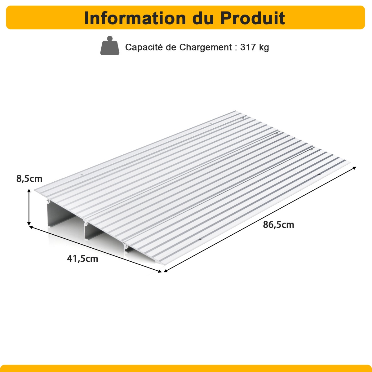 Įėjimo rampa 7.6 cm 3