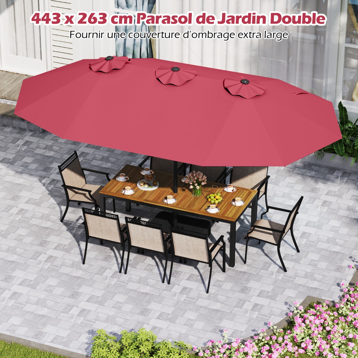 Dvipusis skėtis 470 x 285 cm 3