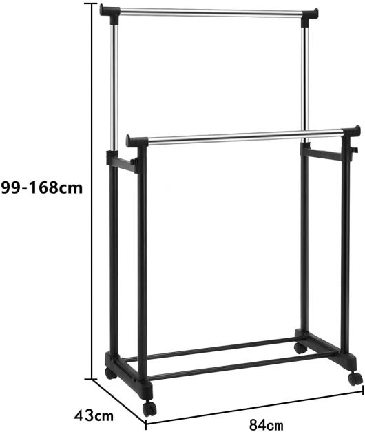 Drabužių stovas 86.4 x 43.2 x 167.6 cm 3
