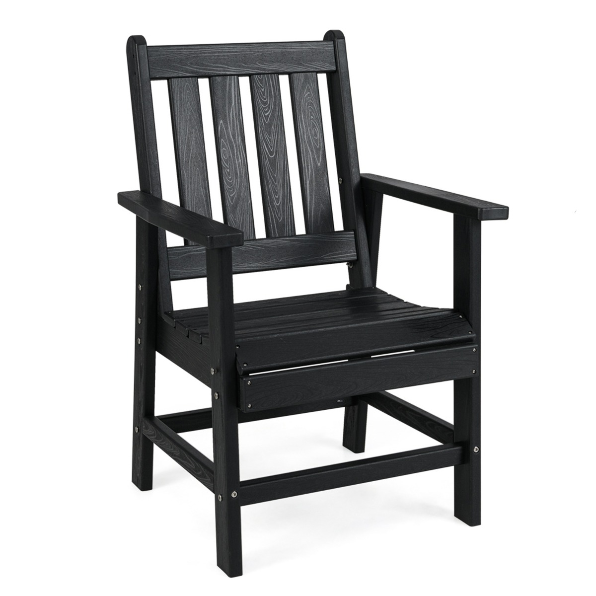 Adirondack kėdė juoda 2 vnt.
