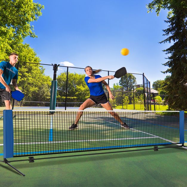 Badmintono tinklas mėlynas 2