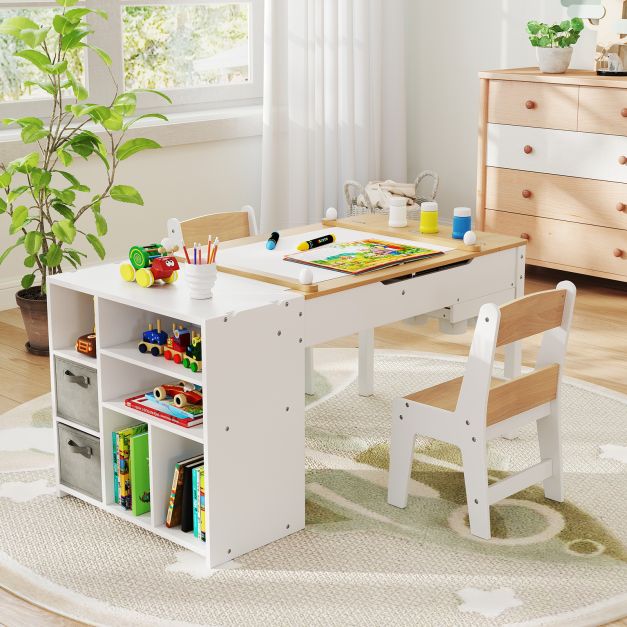 Dailės stalas ir 2 kėdės 120 x 60 x 60 cm