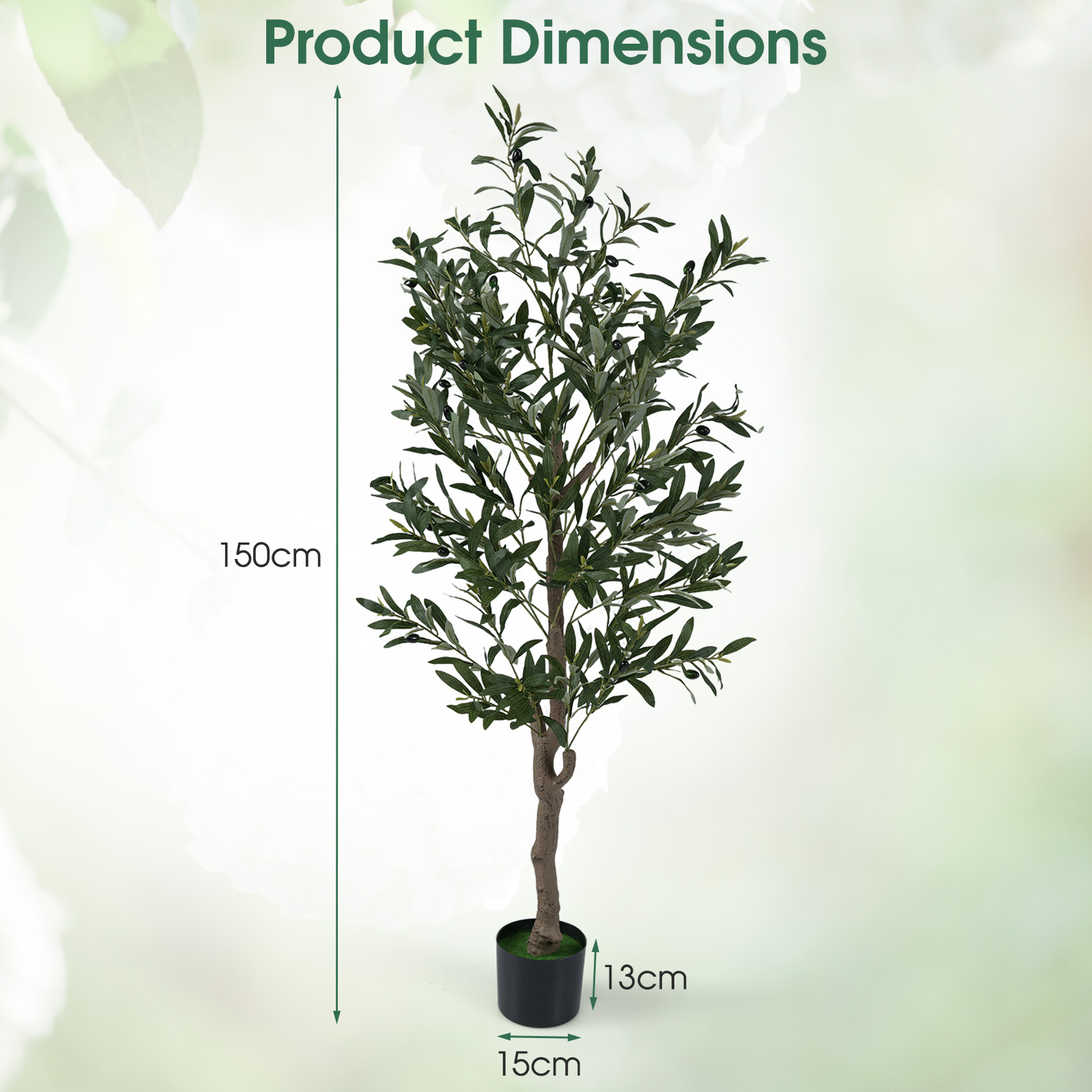 Dirbtinis alyvmedis 150 cm 2 vnt. 3