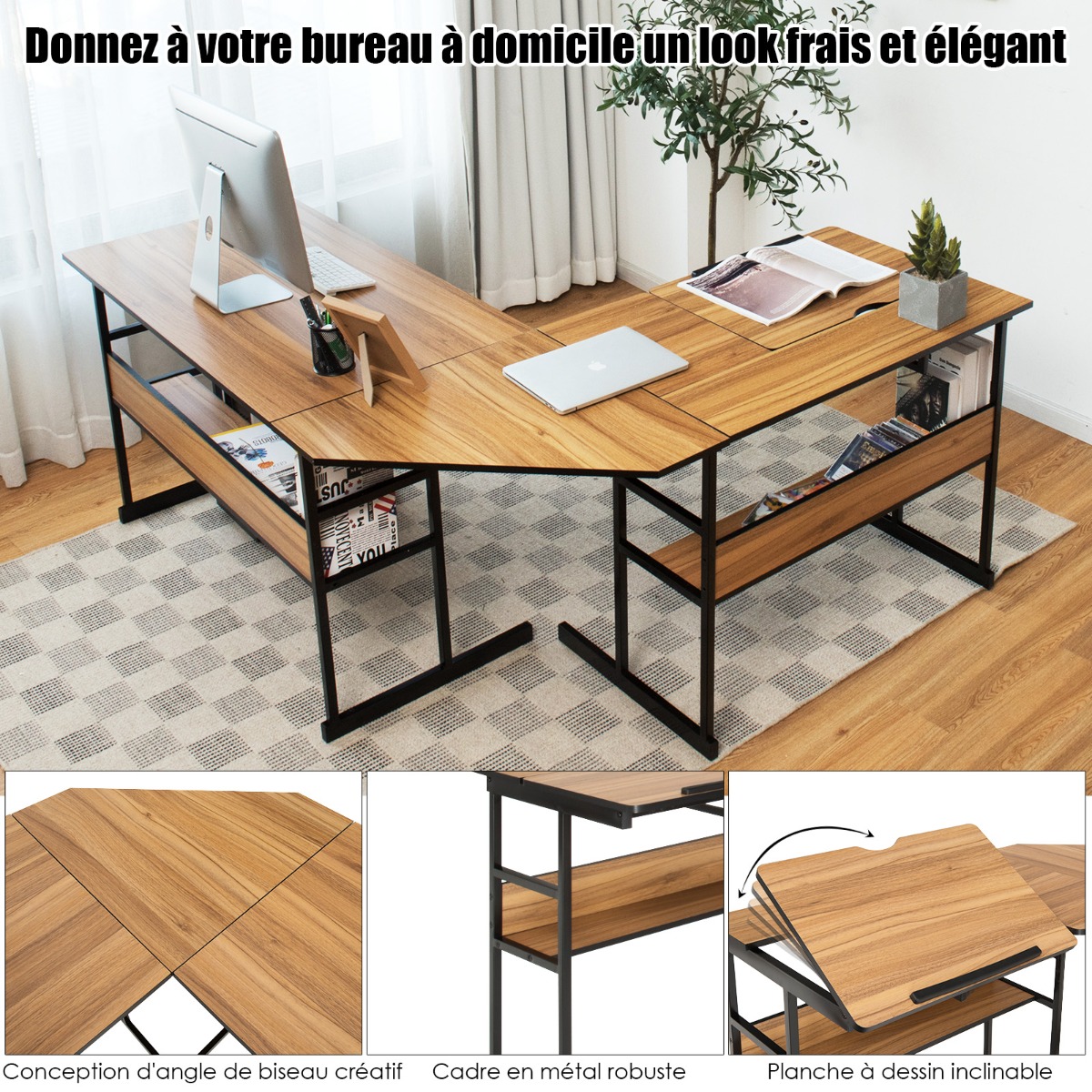 L formos stalas 170 x 150 x 75 cm 3