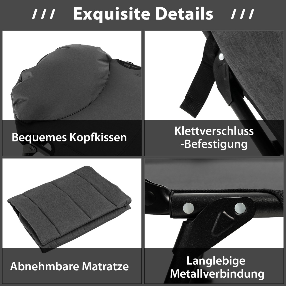 Stovyklavimo lova 194 x 64 x 29 cm