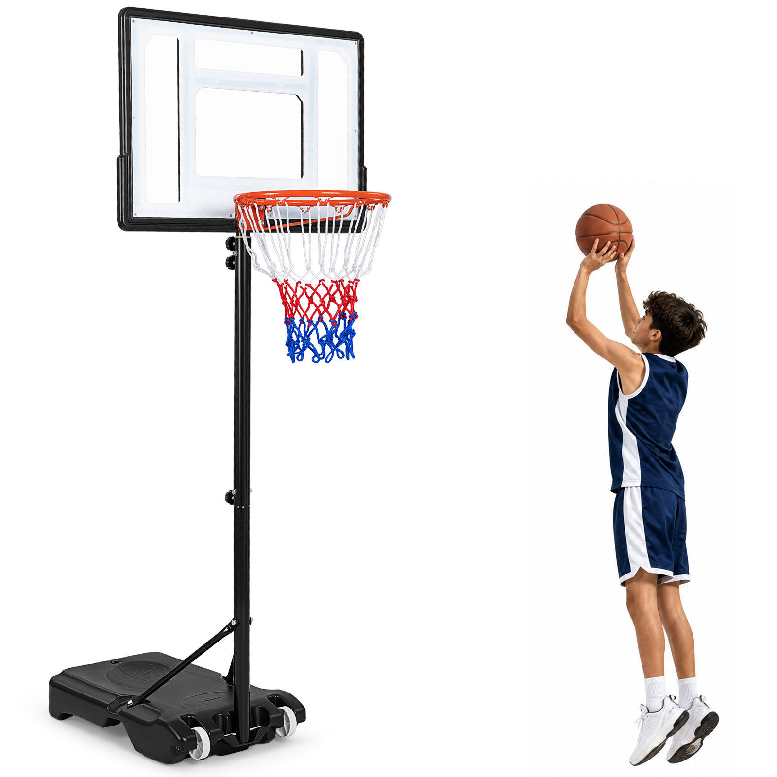 Basketbola statīvs ar regulējama augstuma grozu