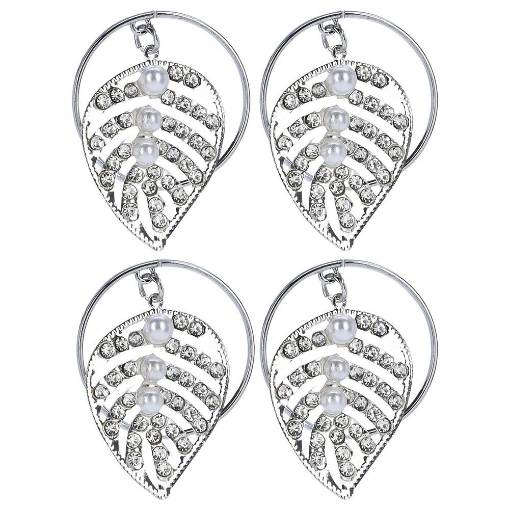 Servetėlių žiedai metaliniai 4 cm 4 vnt.