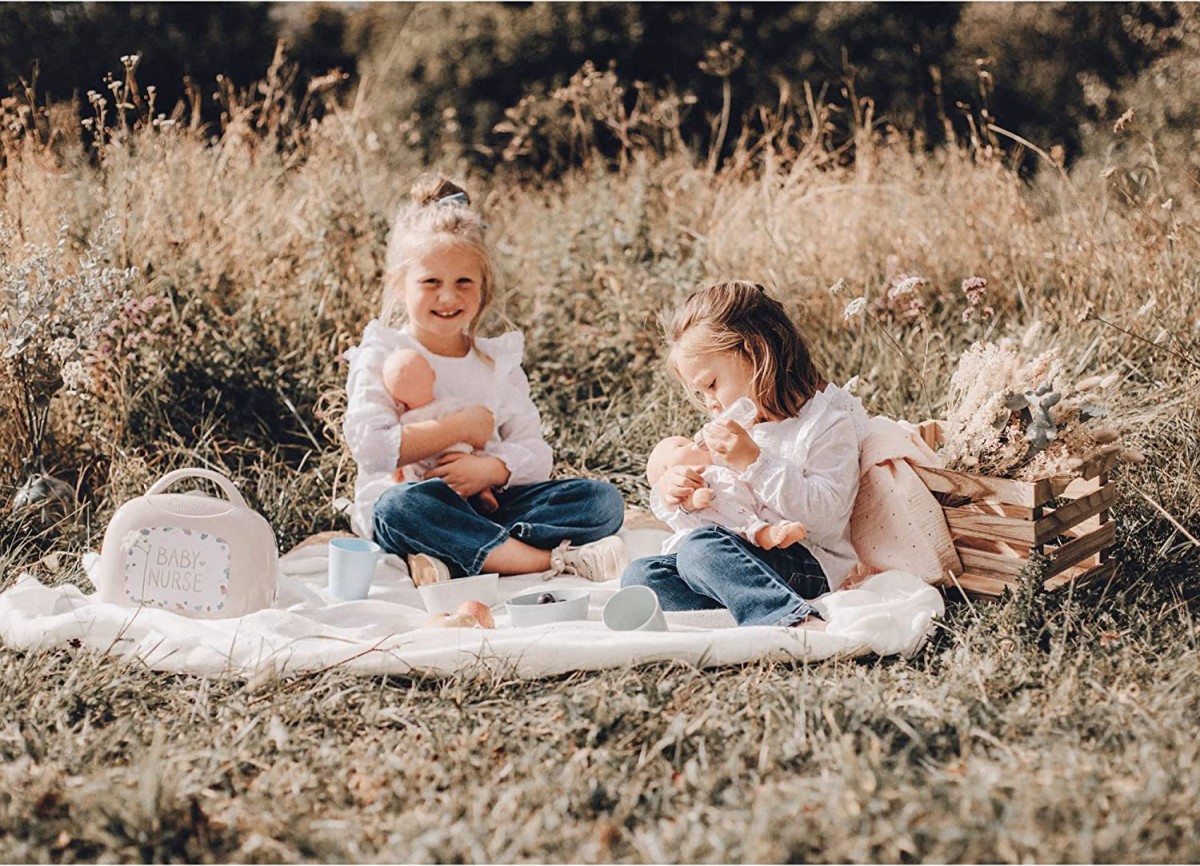 Auklės lagamino priedai lėlei baby nurse smoby