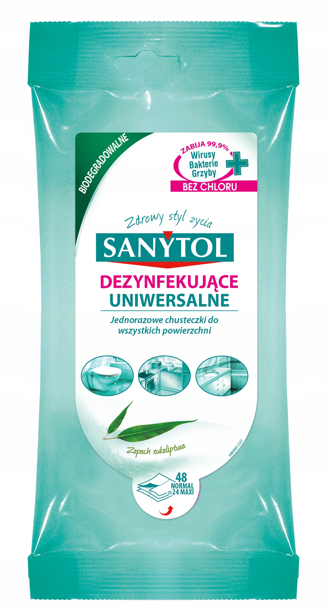 Universalaus naudojimo drėgnos servetėlės Sanytol Universal Wipes 36 vnt.
