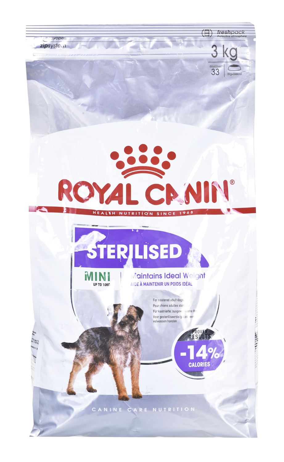 Royal canin mažų veislių sterilizuotiems šunims su paukštiena, 3kg