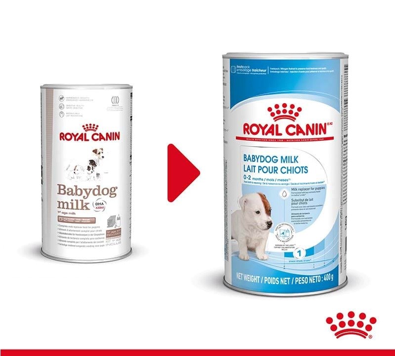 Royal canin pieno pakaitalas šuniukams babydog milk, 0,4 kg