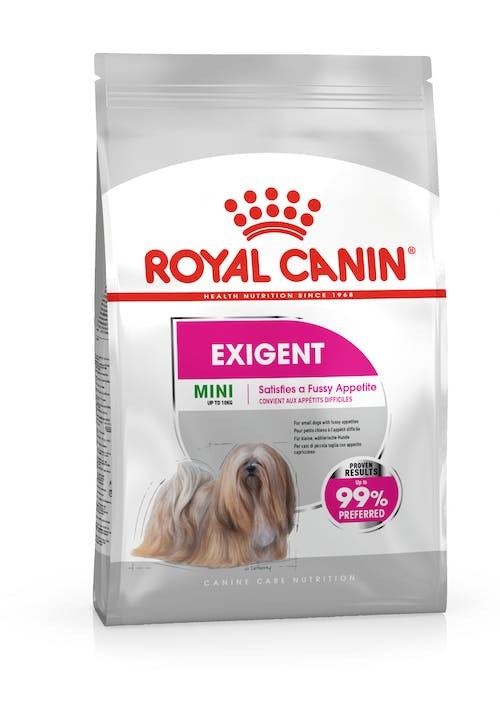 Royal Canin Maistas Suaugusiems Mažų Ir Išrankių Veislių Šunims Mini Exigent, 3 Kg