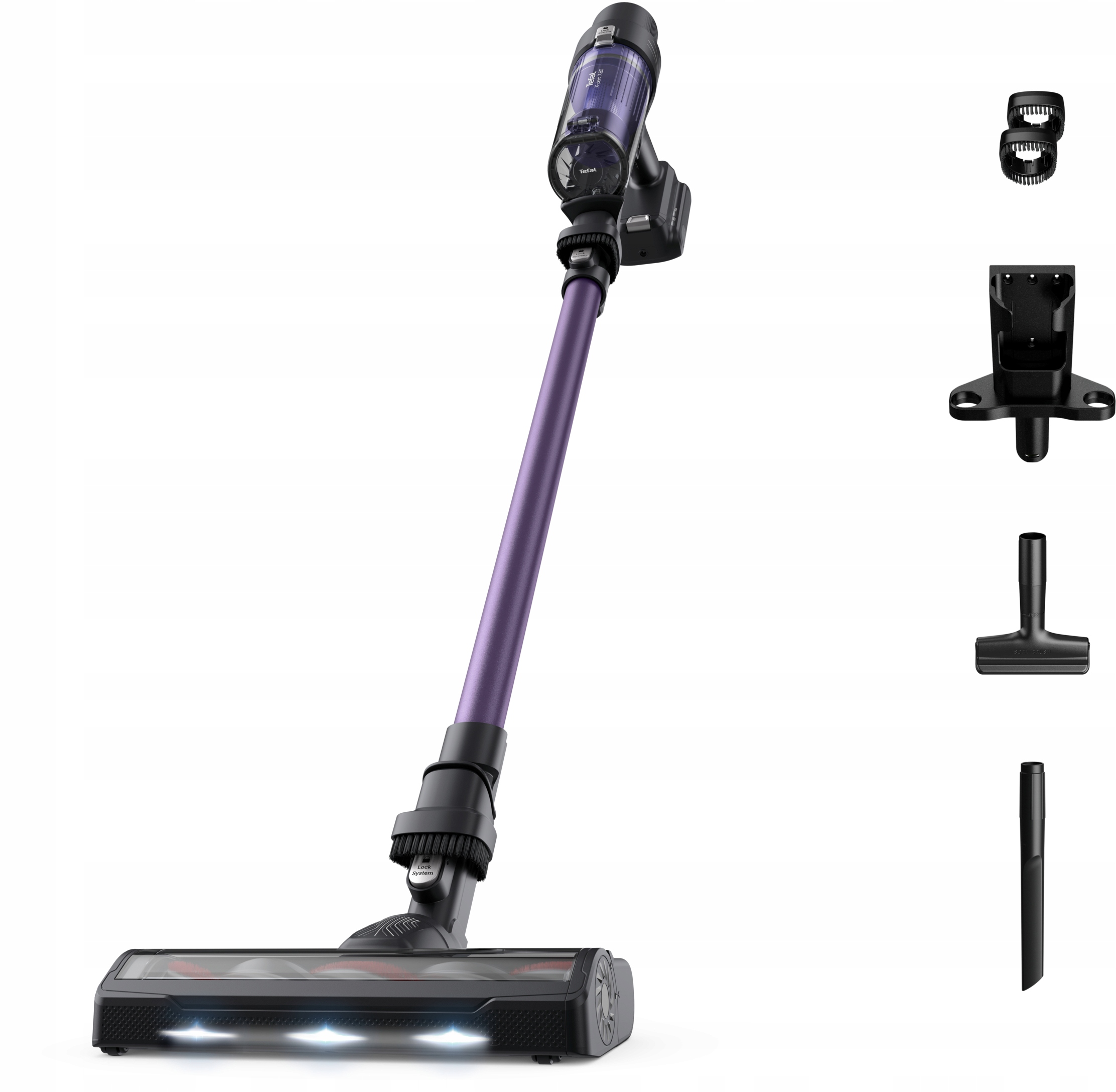 Tefal x-pert 7.60, purple - cordless vacuum cleaner