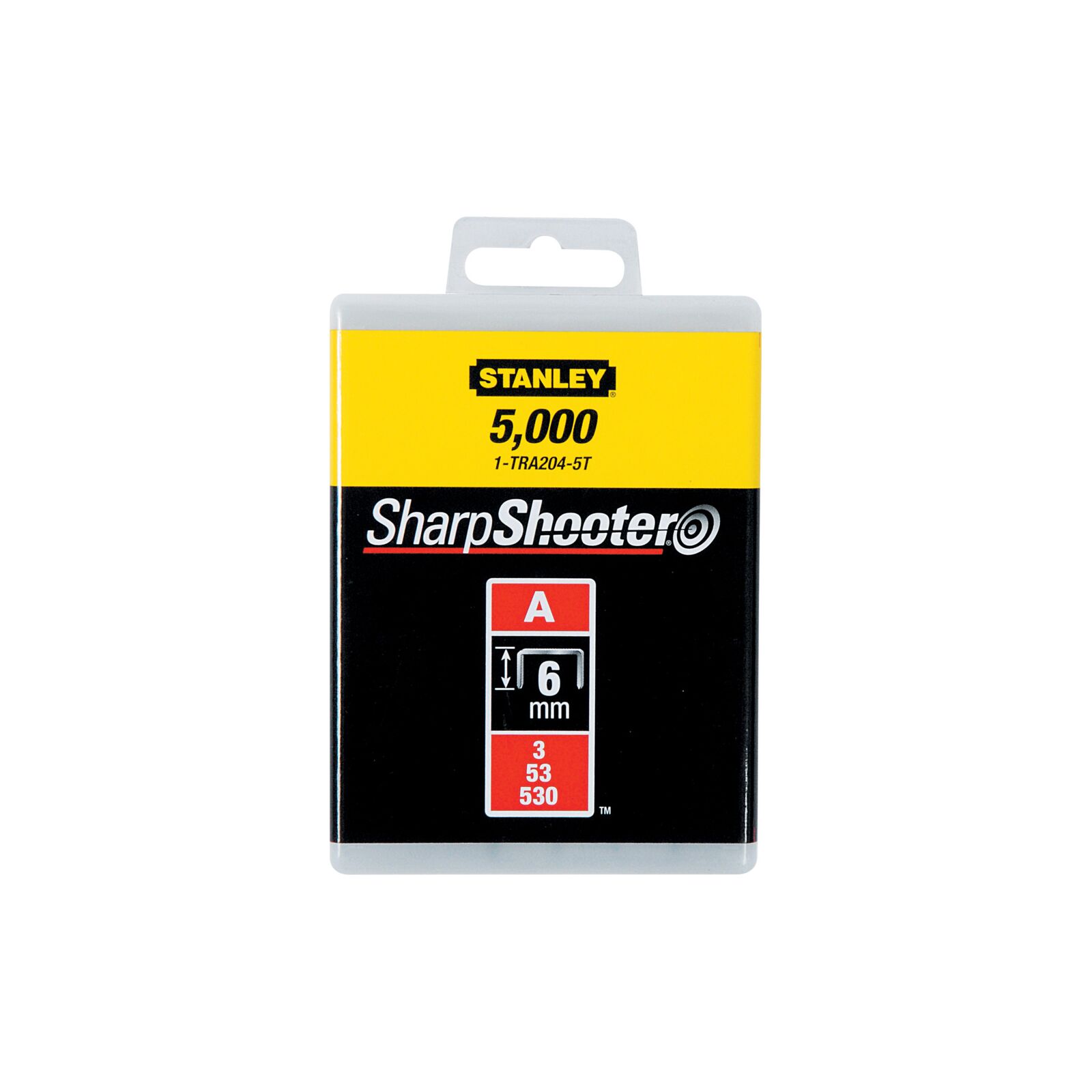 Kabės stanley 53a 6mm, 1000 vnt.
